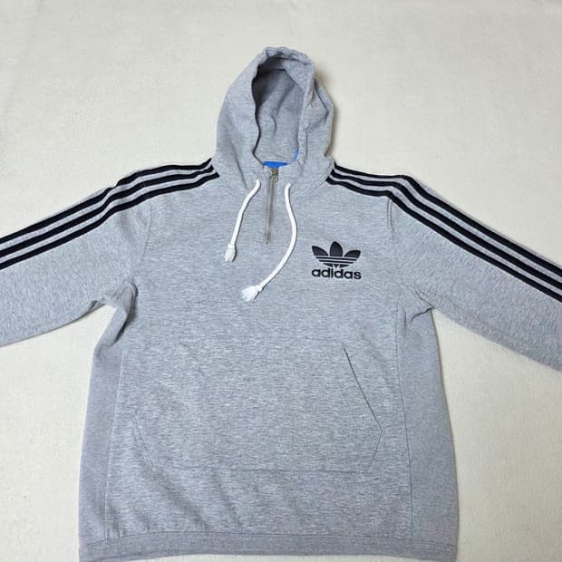 아디다스 후디 맨투맨 그레이 남.녀 90. M