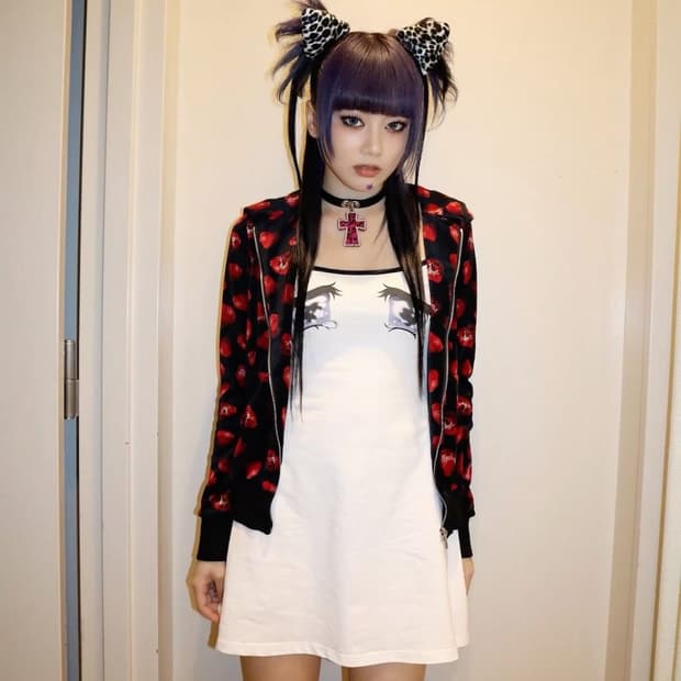 [Hysteric glamour] 스컬베리 후드집업