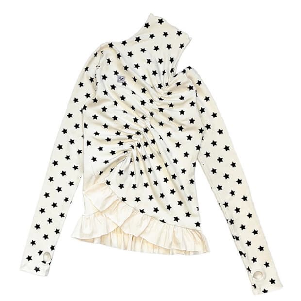 구함) 노피셜노피스 셔링 리버시블 터틀넥탑 