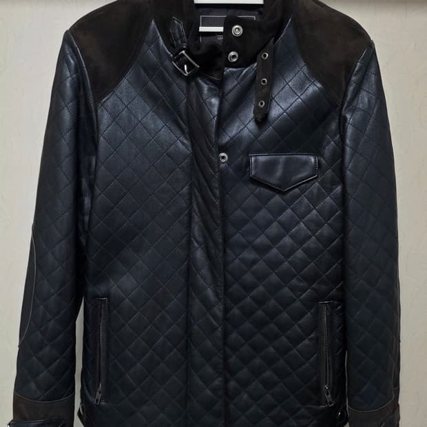 코치 가죽자켓 m