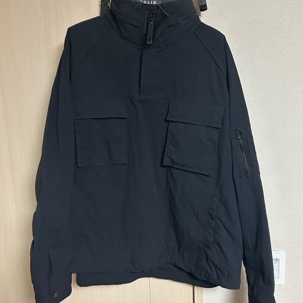 준지 23ss 쿼터집 히든후드 나일론 아노락