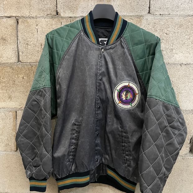 스타터 시카고 블랙호크스 스타디움 자켓