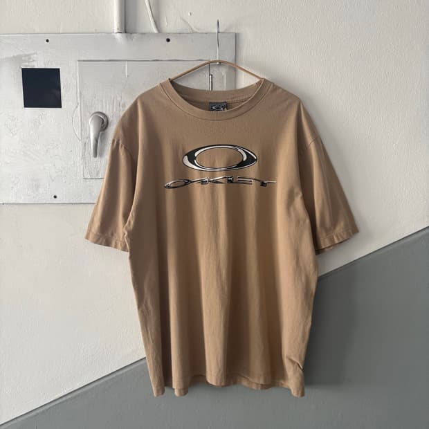 90s OAKLEY SOFTWARE BEIGE T(XL)