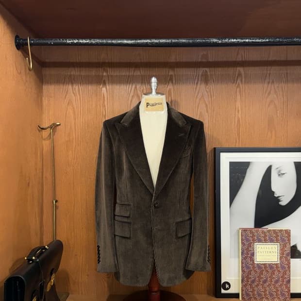 톰포드 쉘튼 코듀로이 자켓