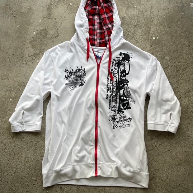 (Vogon)check layered hoody