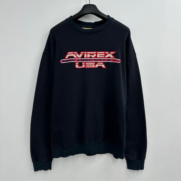 105 아비렉스 USA 남자 루즈핏 맨투맨