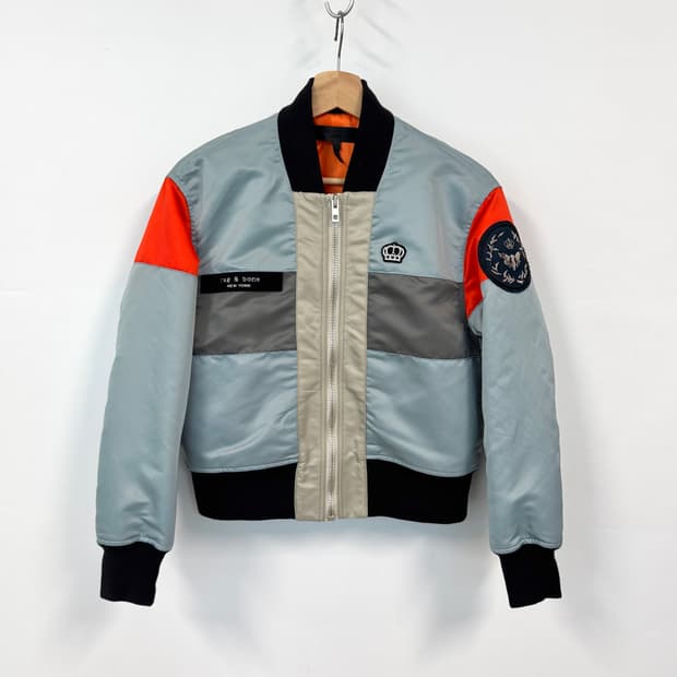 RAG&BONE 랙앤본 라이트 블루 보머 봄버 자켓 XS