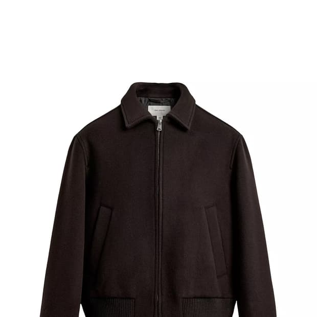 새상품)M 100 자라 오리진스 맨티코 이탈리아 원단 울 블루종 자켓