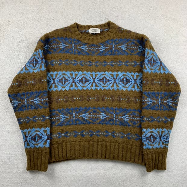 암피스트 그랜마 페어아일 스웨터 브라운