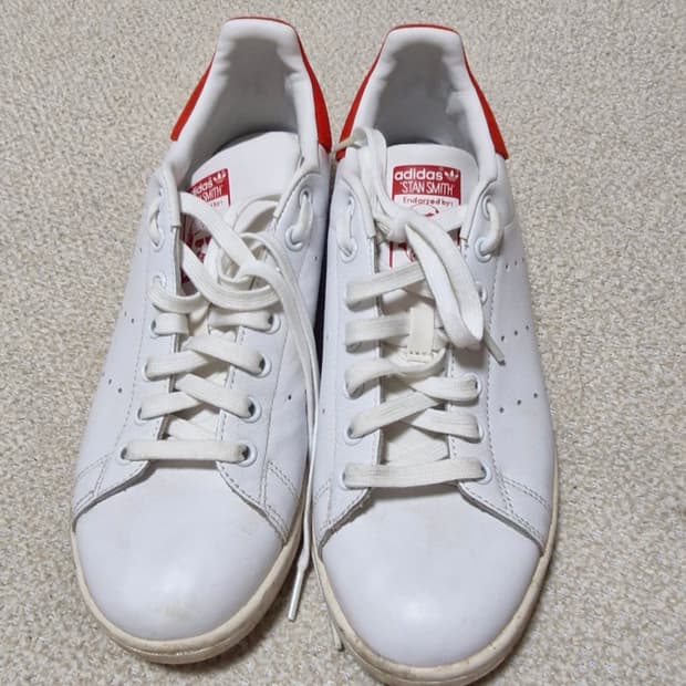 아디다스 스탠스미스 흰빨 운동화 265