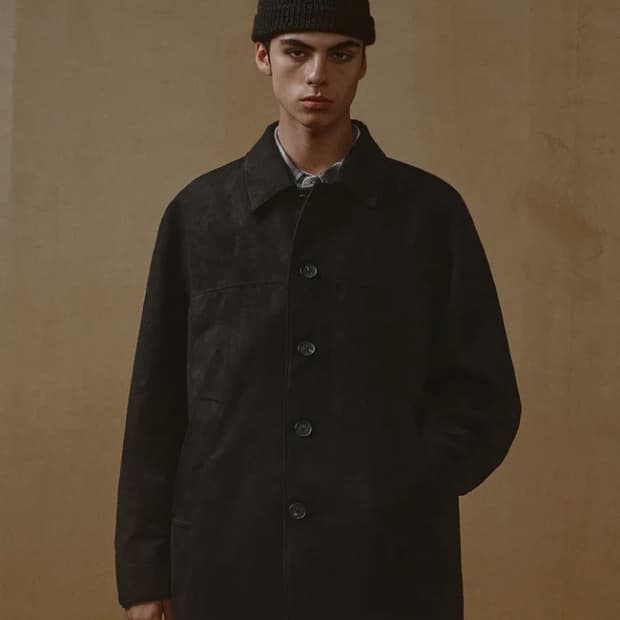 무탠다드 스웨이드 카코트 블랙