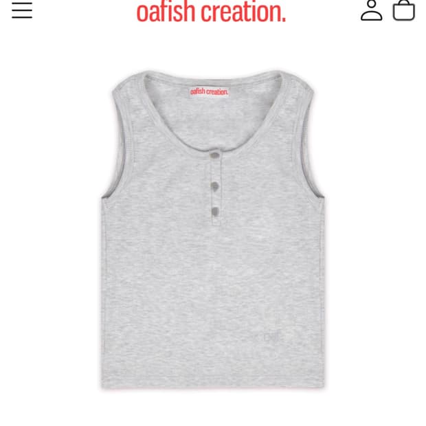 오피쉬 나시 슬리브 OAF HENLEY SLEEVELESS, MELANG