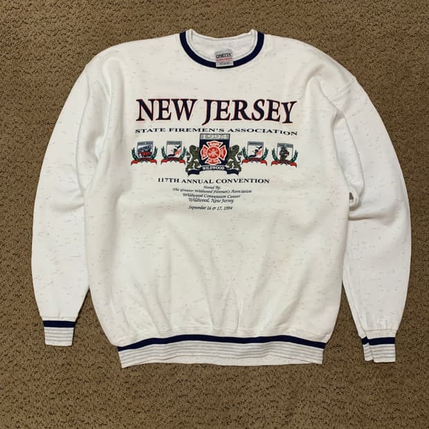 90s new jersey 스웻셔츠 (XL)