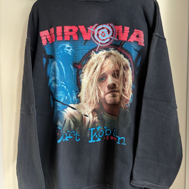 90s Nirvana memorial hood(boot, UK made)