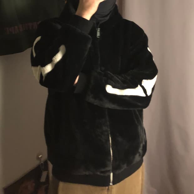 밴슨 스켈레톤 퍼 후드집업