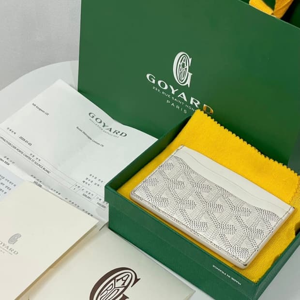 고야드 생 쉴피스 카드지갑 화이트