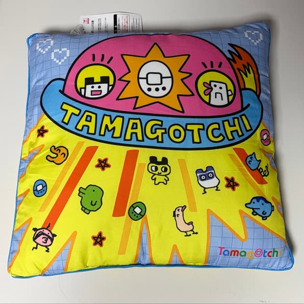 다마고치 등받이 양면쿠션 40x40cm 오야지치 구치파치 마메치 주댕치