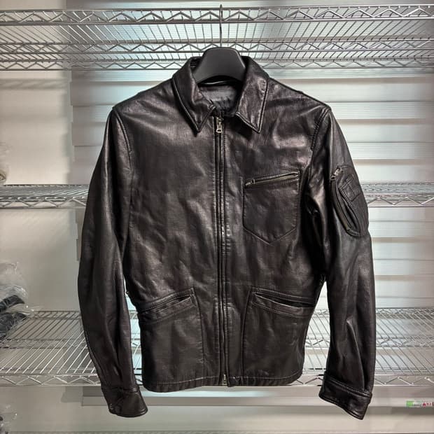 M) sage de cret 사쥬 드 크레 레더 자켓