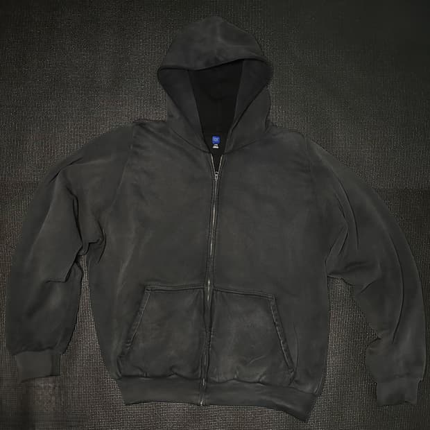 [s] 이지 갭 후드 집업 포에틱 블랙 (미발매 상품)