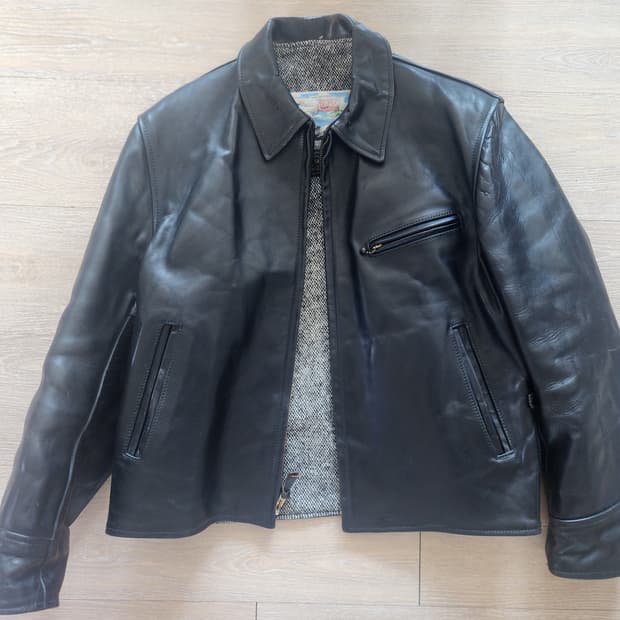 에어로레더 하프벨트 스포츠자켓 42