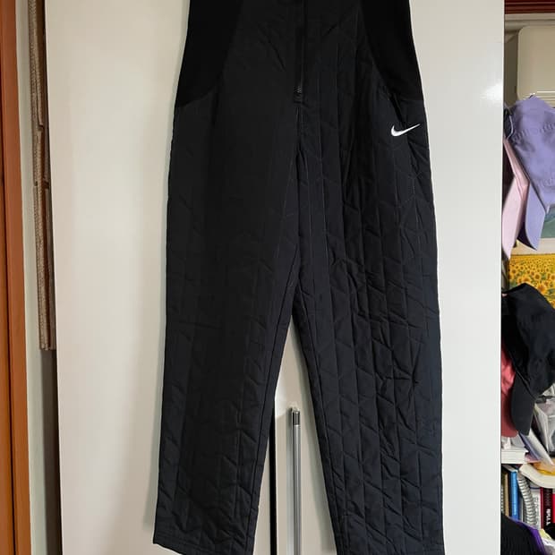 나이키 에센셜 퀼팅 우븐 하이라이즈 팬츠