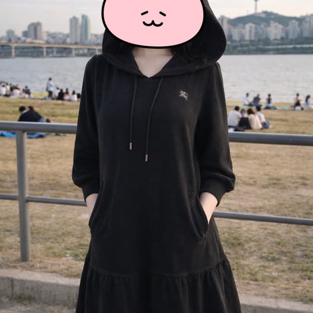 대장⭐️버버리 블루라벨 후드 원피스