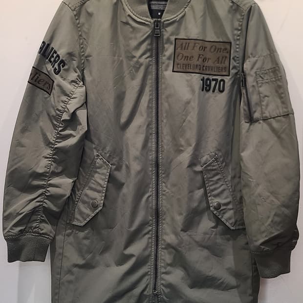 NBA 카키색 봄버 자켓