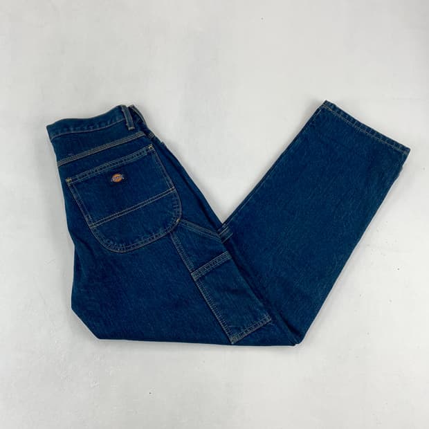 디키즈 로고 패치 포켓 카펜터 데님 진(30)