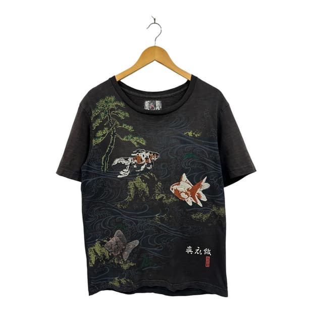 M) 빈티지 JPN 오리엔탈 그래픽 반팔티 T-150