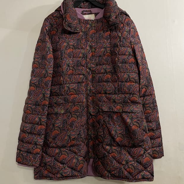 오일릴리 페이즐리 오리털 패딩 자켓