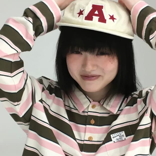 에이이에이이 WASHED CAPITAL LOGO CAP [ECRU]