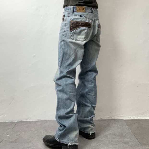 D&G Leather Patch Denim