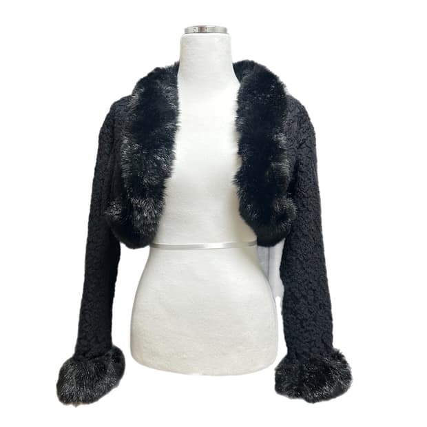 블랙페어리 크롭 가디건