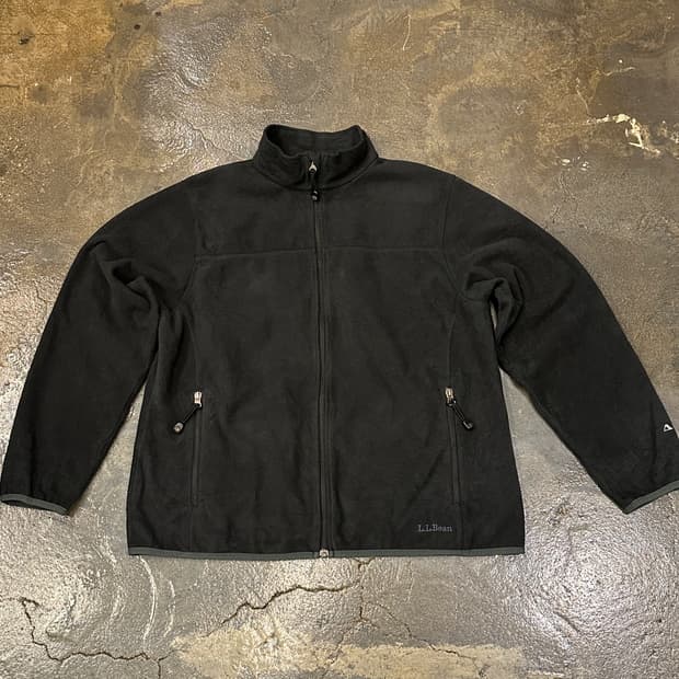 LL Bean 블랙 플리스 자켓 L