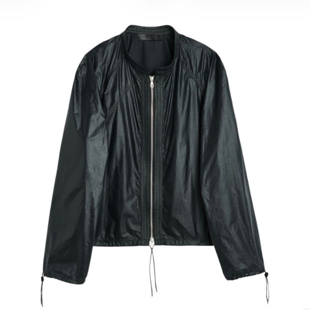 [46] 아워레가시 패러새일 자켓 블랙 테크 친츠 립스탑