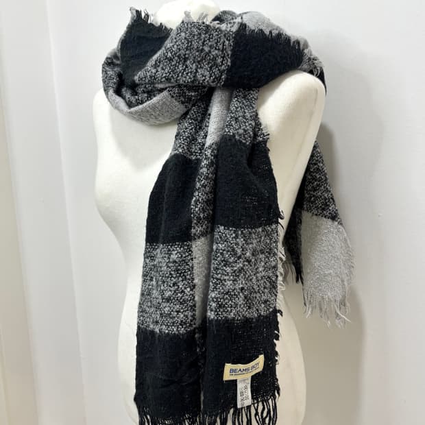 Beams Boy 빔즈 체크 머플러 목도리