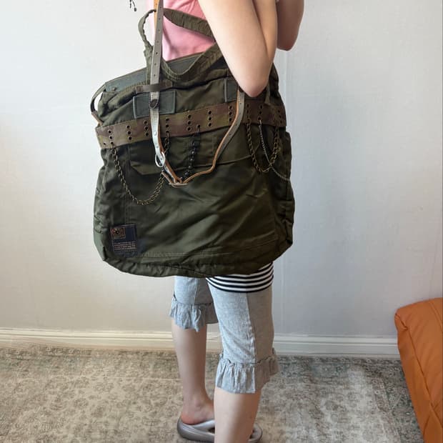 E.T.P. JEANS DEPT. Military Nylon Bag