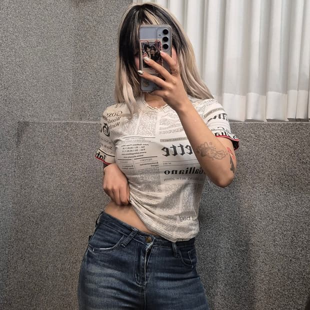 JOHN GALLIANO PRINTING TSHIRT