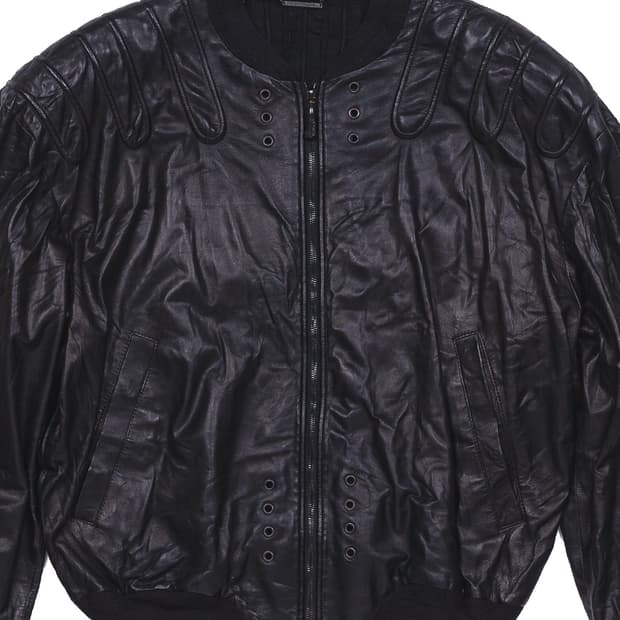 라마타 파이핑 레더 자켓 (1980s)