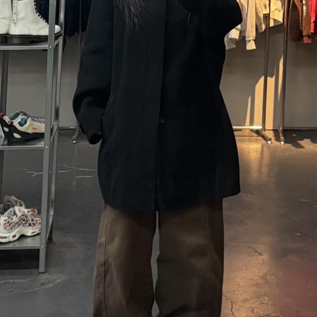 입생로랑 울 혼방 싱글코트 A3412