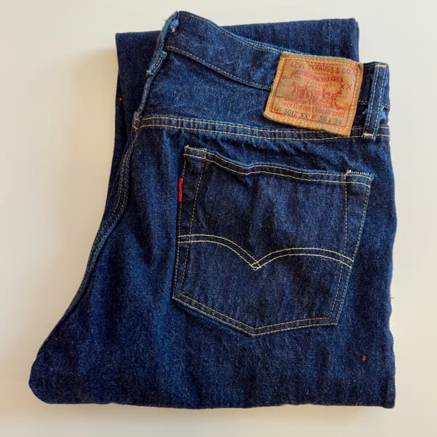 LVC 54501 콘밀 화이트오크 셀비지 리지드 36-34 신품 501Z