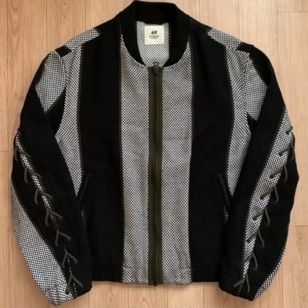 [H&M] 스튜디오 컬렉션 사이드 슬리브 로프 자켓