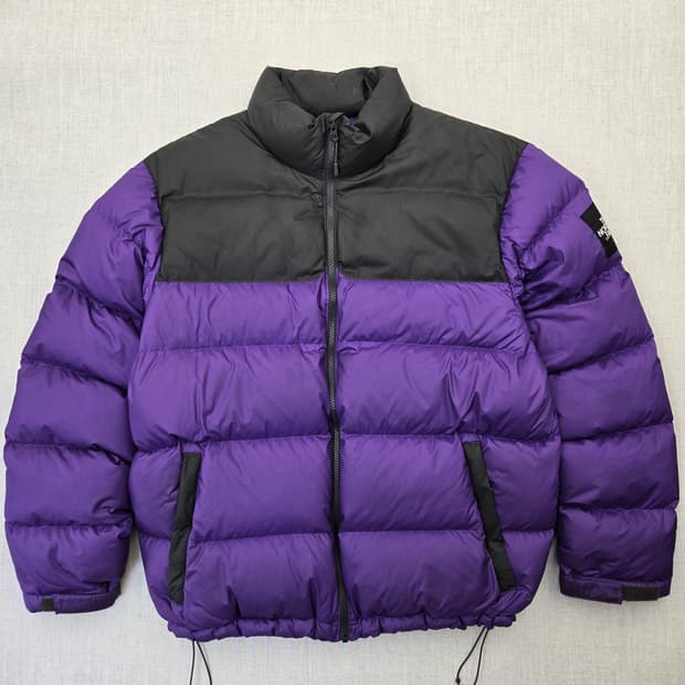 노스페이스 눕시 패딩 퍼플/블랙