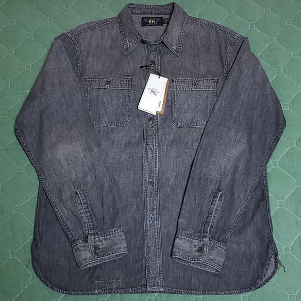 [M] RRL 데님 워크셔츠 팝니다.