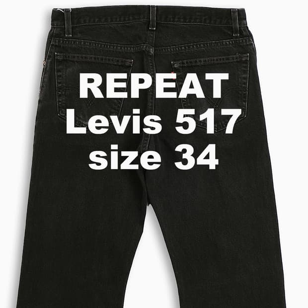 빈티지 리바이스 517 흑청 34 인치 LV51736170