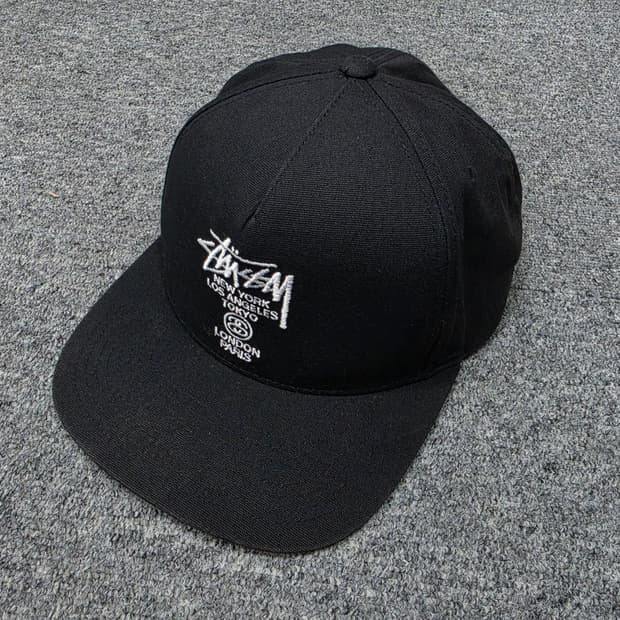 스투시 월드투어 스냅백 모자