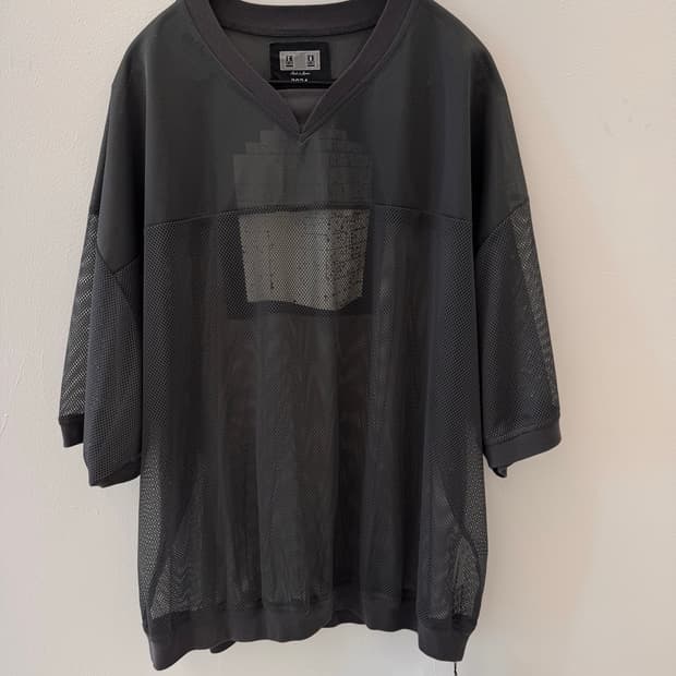 [XL]카브엠트 메쉬 브이넥 탑 블랙 24SS
