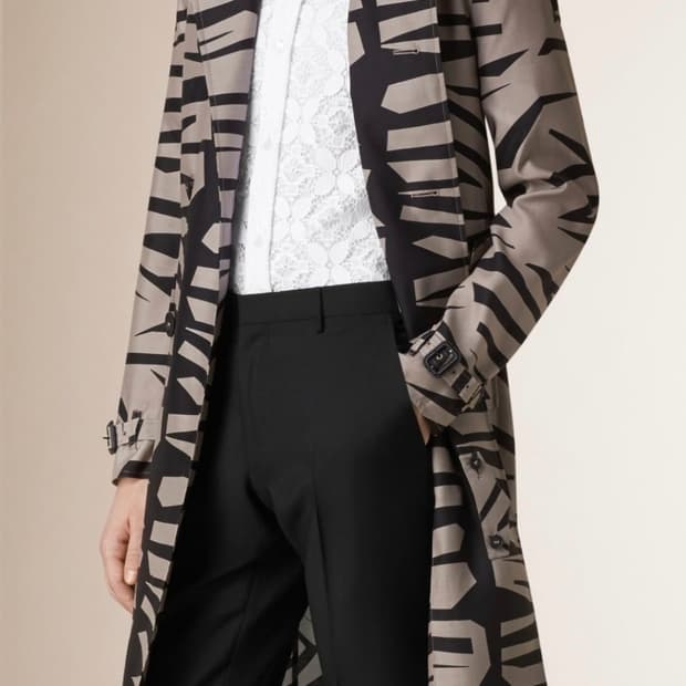 버버리프로섬 / 지브라 트렌치코트 / 50