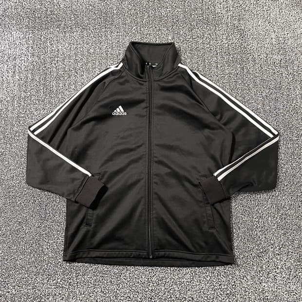 빈티지9. 아디다스 기본 흰검 트랙탑 져지 트레이닝 집업 자켓