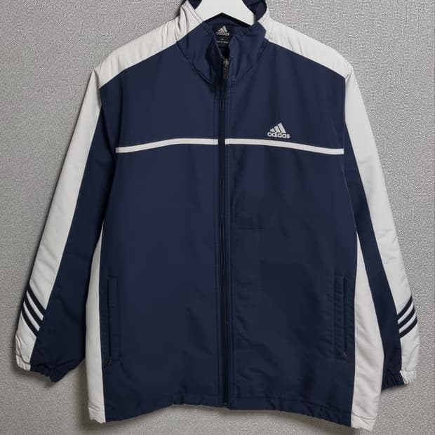 M (95) 아디다스 빈티지 네이비 점퍼